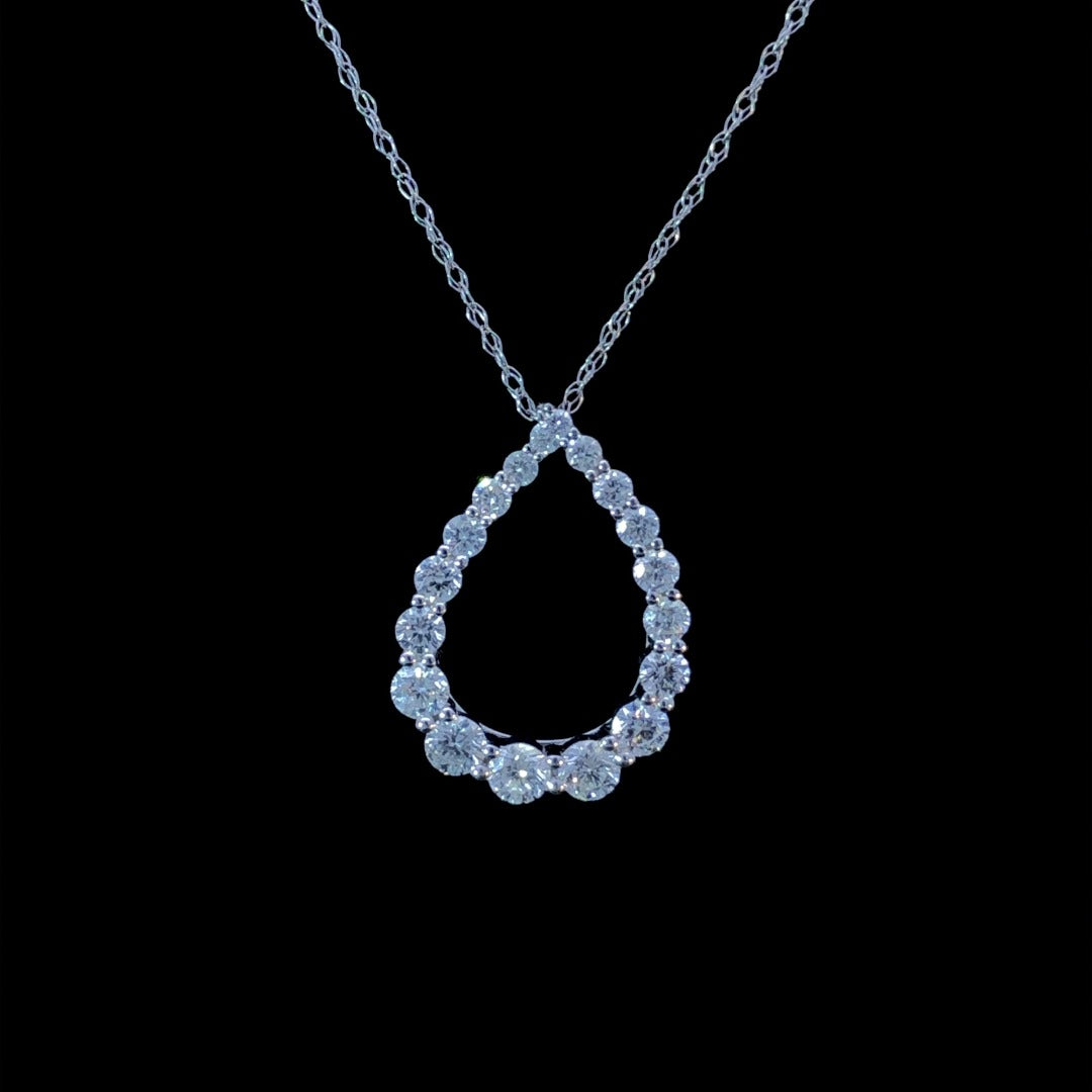 159507 - .90 ctw diamond pendant