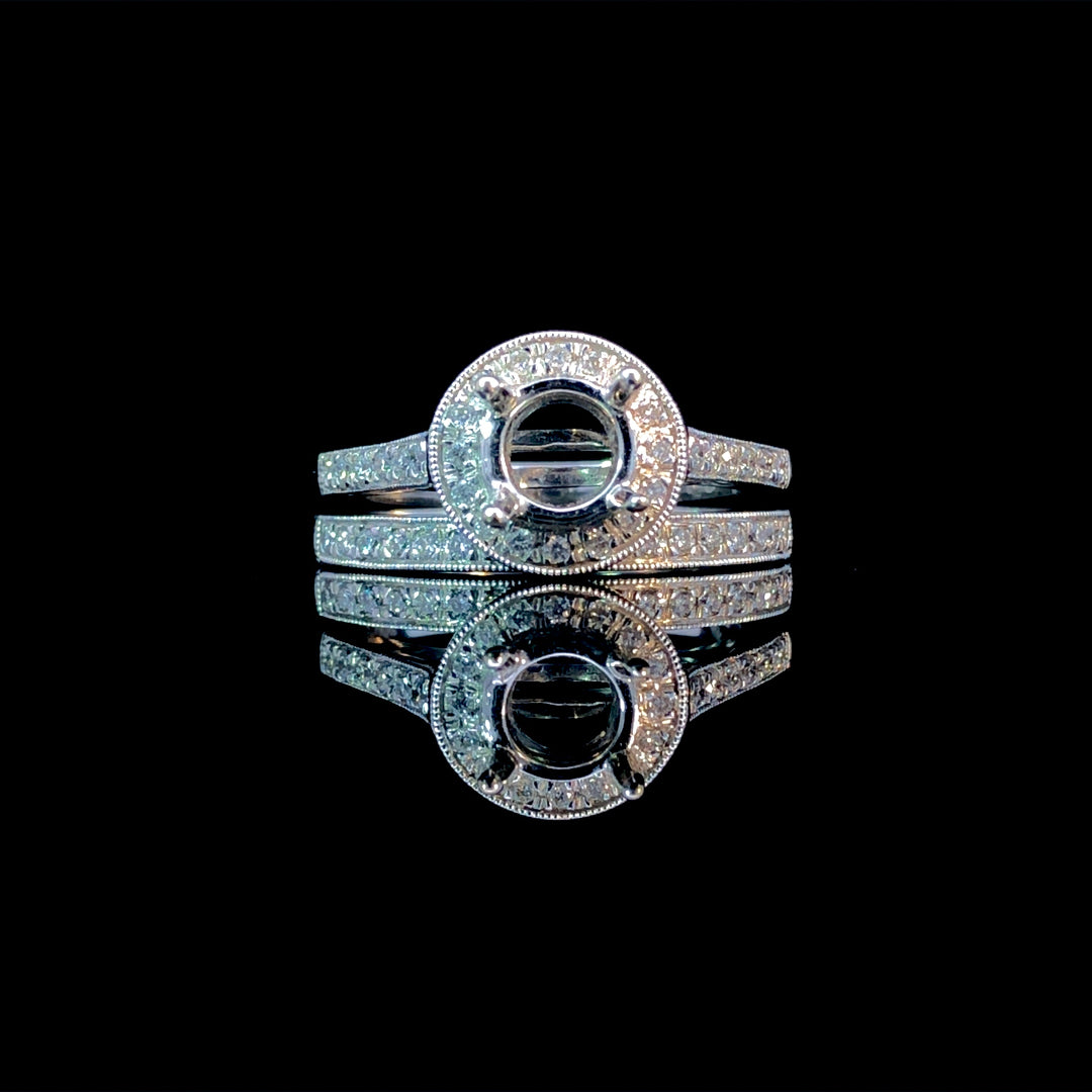 141232 - .43 ctw diamond semi mount