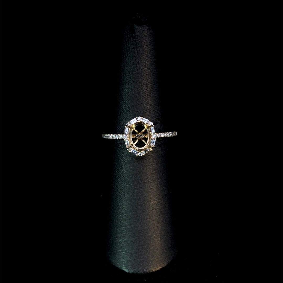 167016 - .32 ctw diamond semi mount