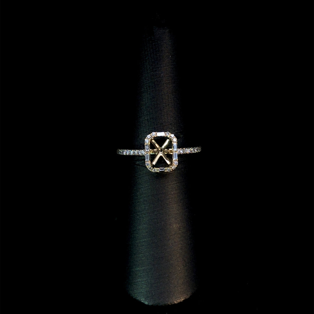 167017 - .31 ctw diamond semi mount