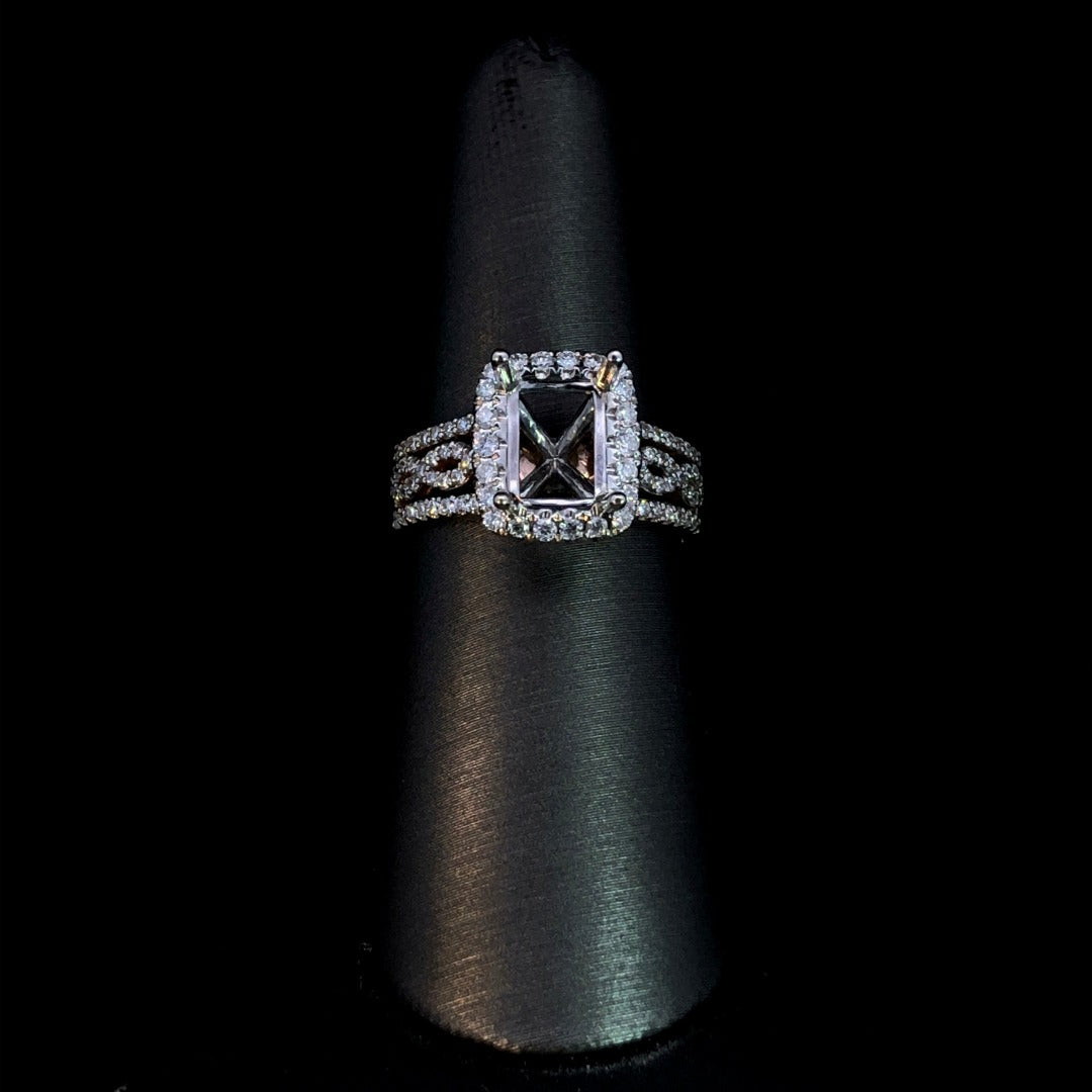 161309 - .81 ctw diamond semi mount