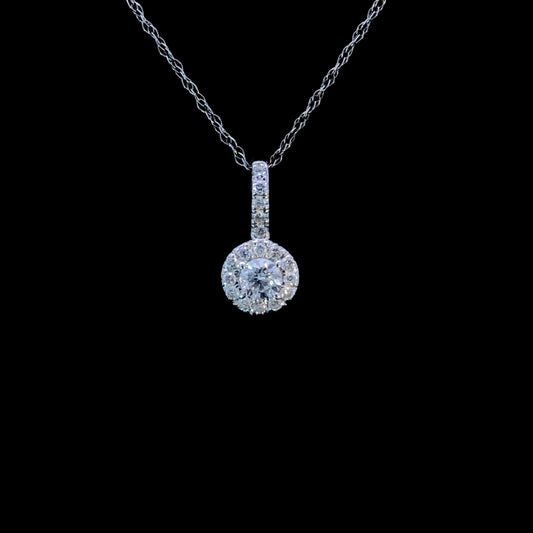 165441 - .35 ctw diamond pendant