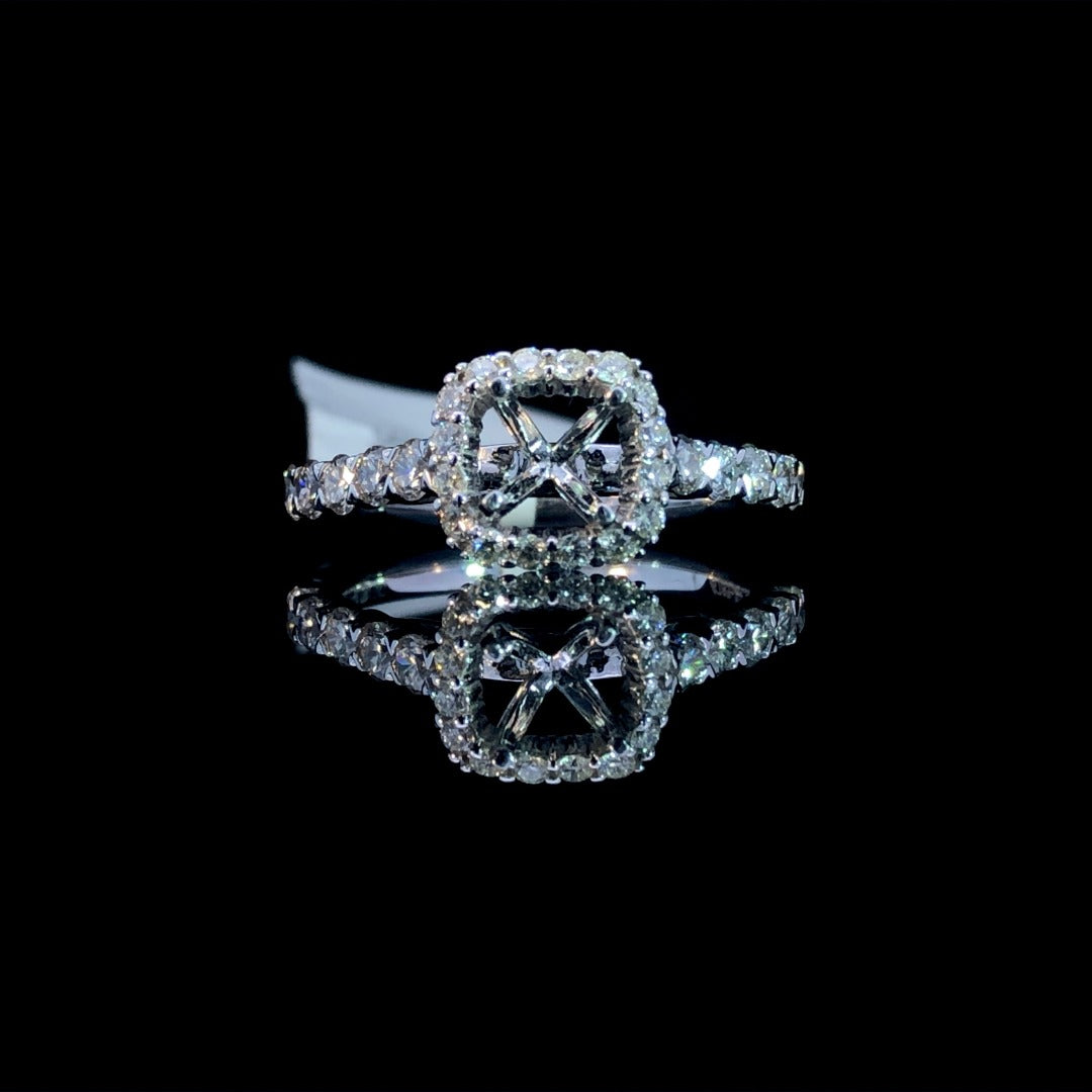 160746 - .84 ctw diamond semi mount