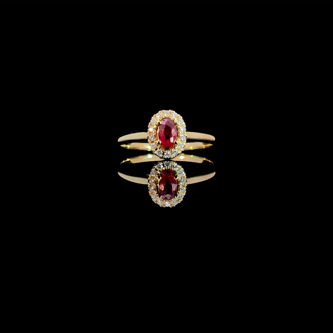 164651 - .45 ctw ruby and diamond ring