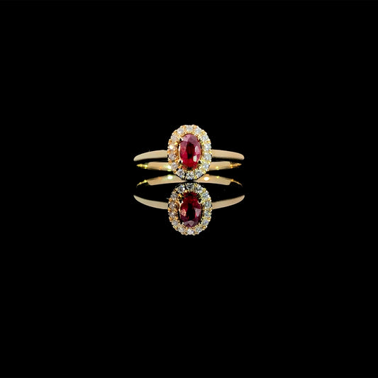 164651 - .45 ctw ruby and diamond ring