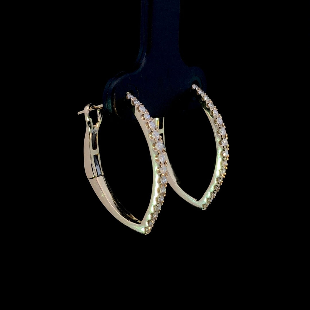 163613 - .33 ctw diamond hoops