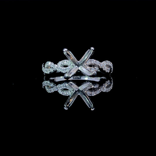 153975 - .47 ctw diamond semi mount
