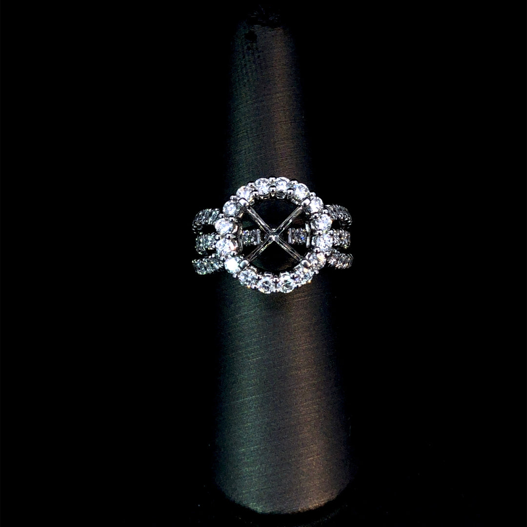 164940 - 2.07 ctw diamond semi mount