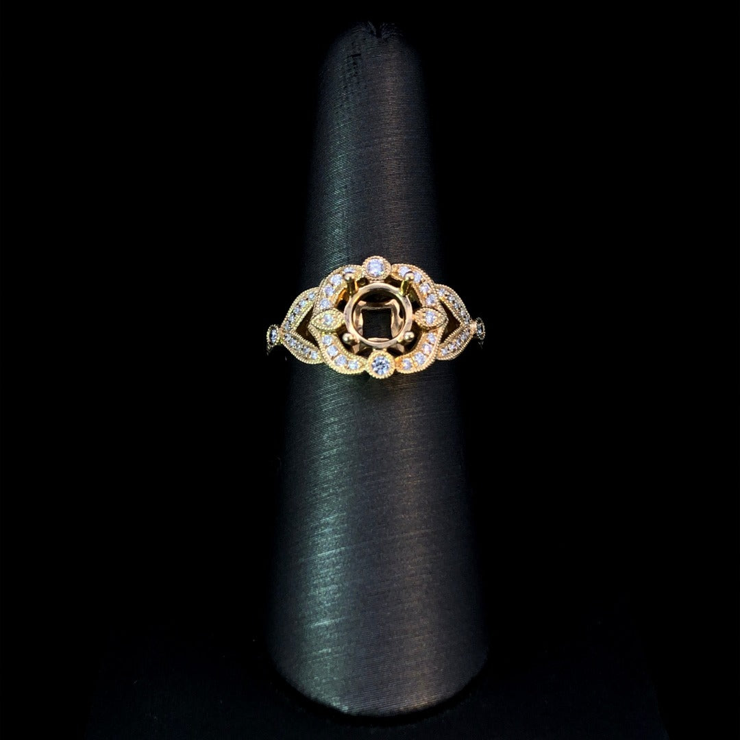 155244 - .27 ctw diamond semi mount