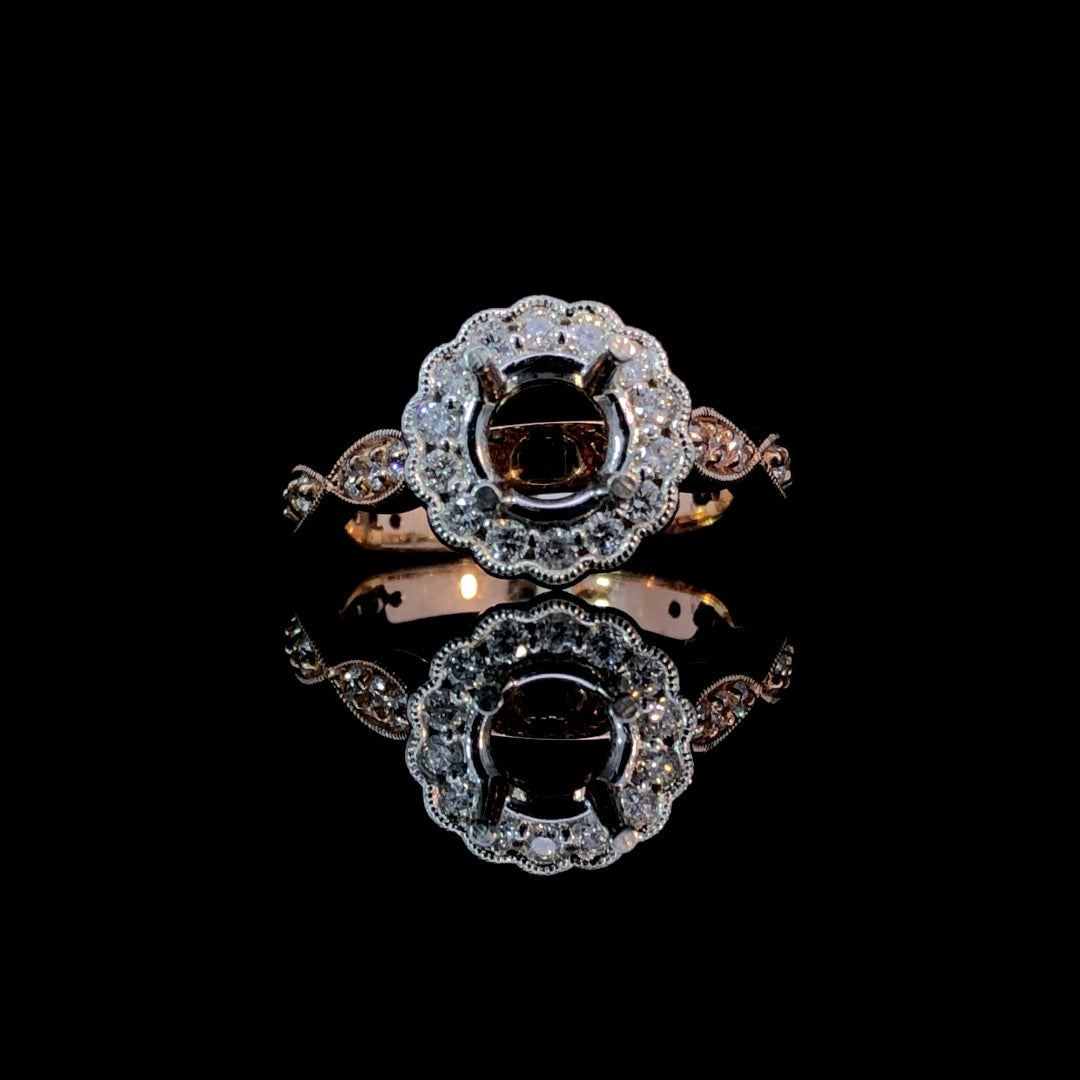 159365 - .65 ctw diamond semi mount