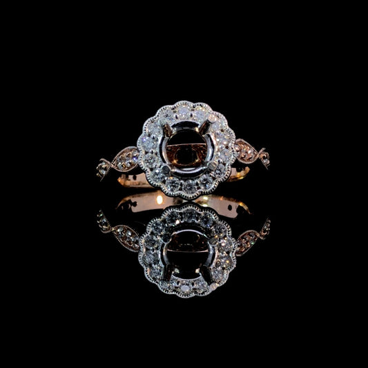 159365 - .65 ctw diamond semi mount