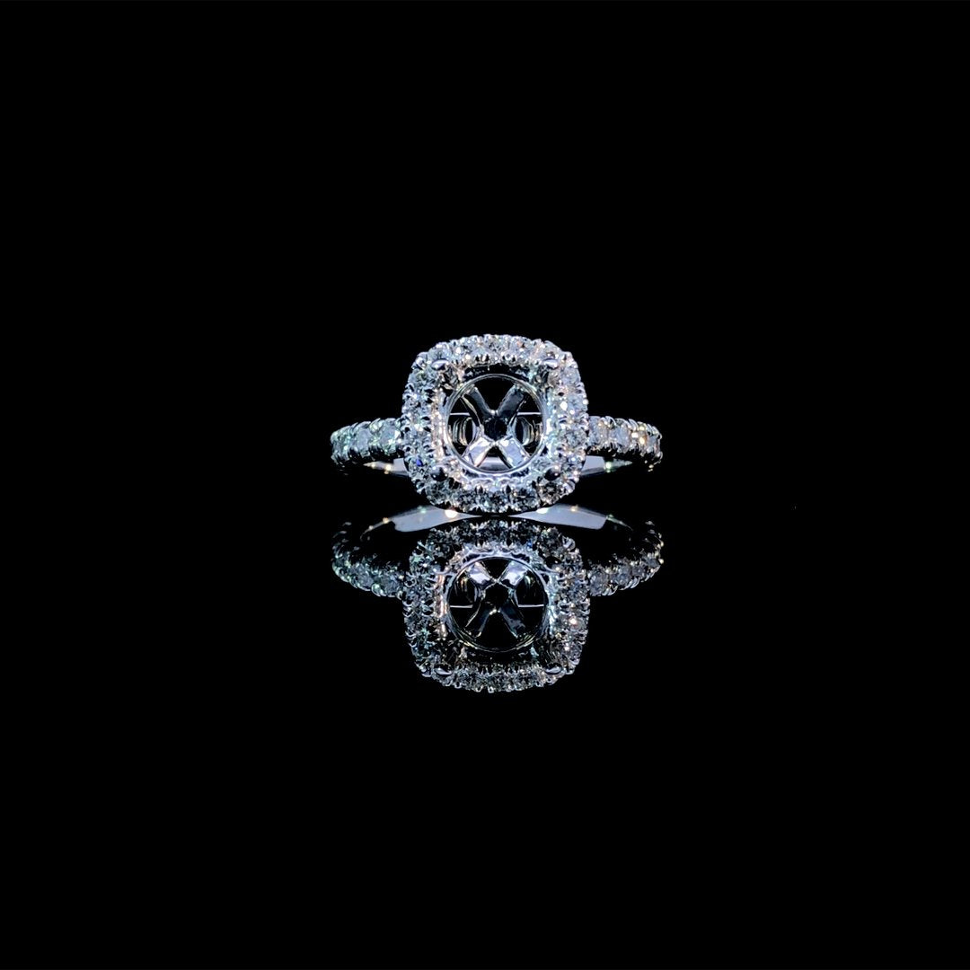 164204 - .68 ctw diamond semi mount