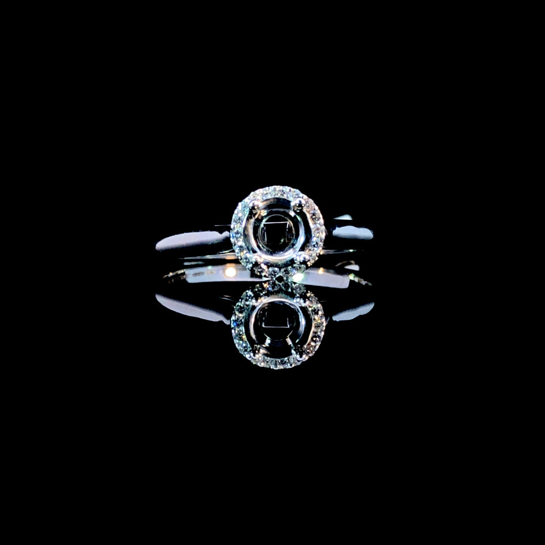 155167 - .07 ctw diamond semi mount