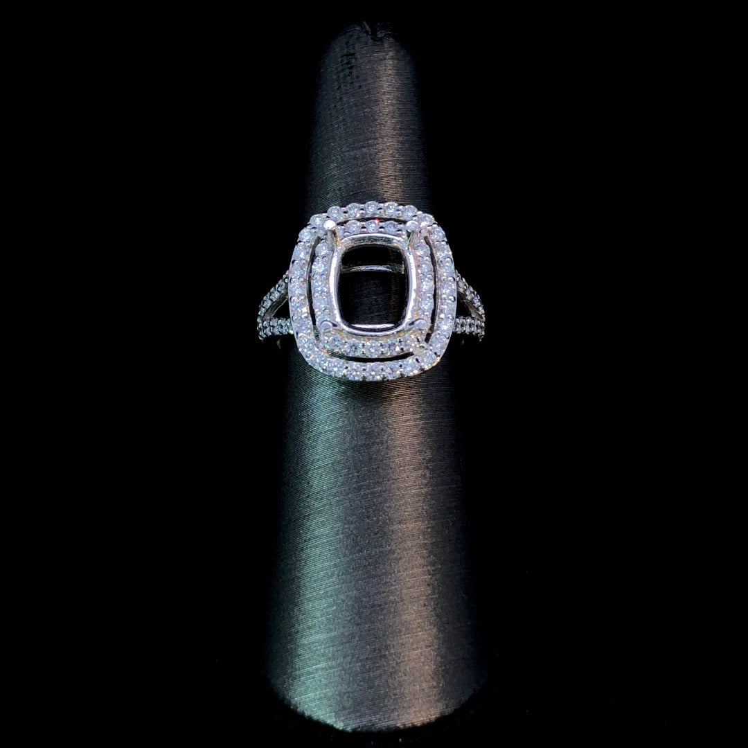 1.00 ctw diamond semi mount