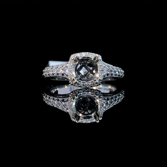 153259 - .50 ctw diamond semi mount