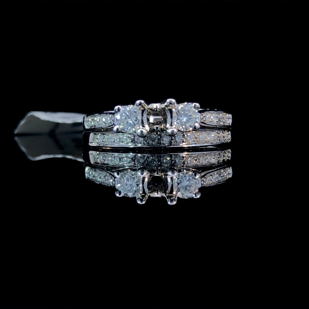 162655 - .87 ctw diamond semi mount