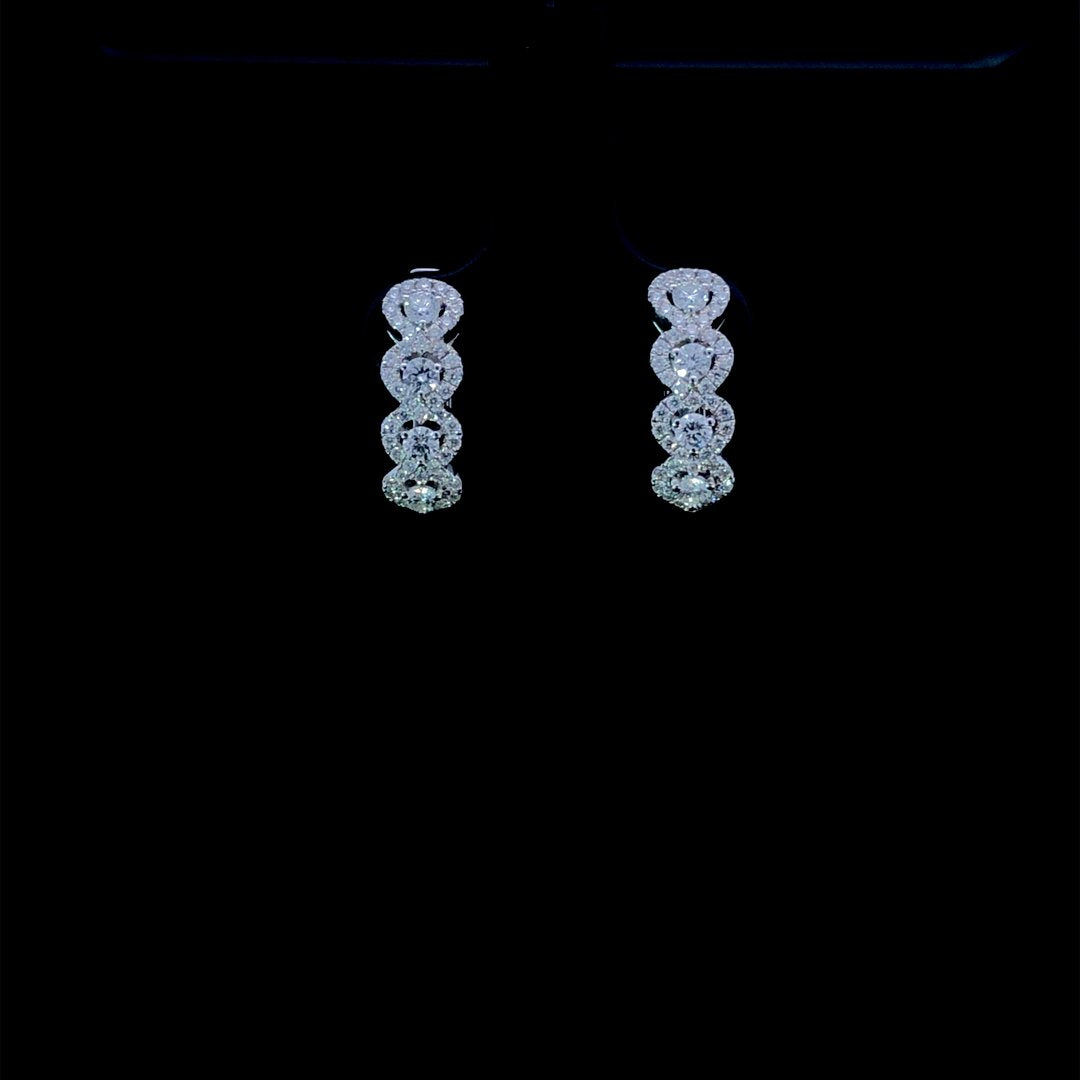 164276 - .70 ctw diamond earrings