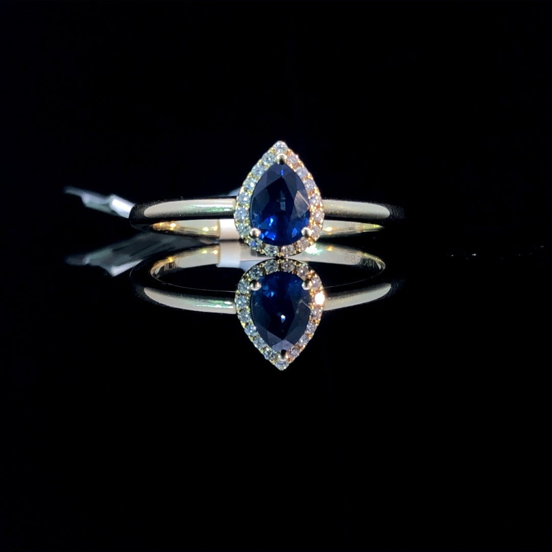154633 - Sapphire and diamond ring
