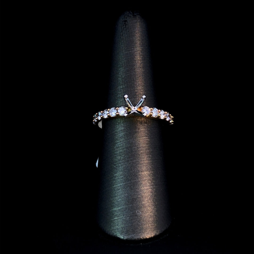 157779 - .75 ctw diamond semi mount