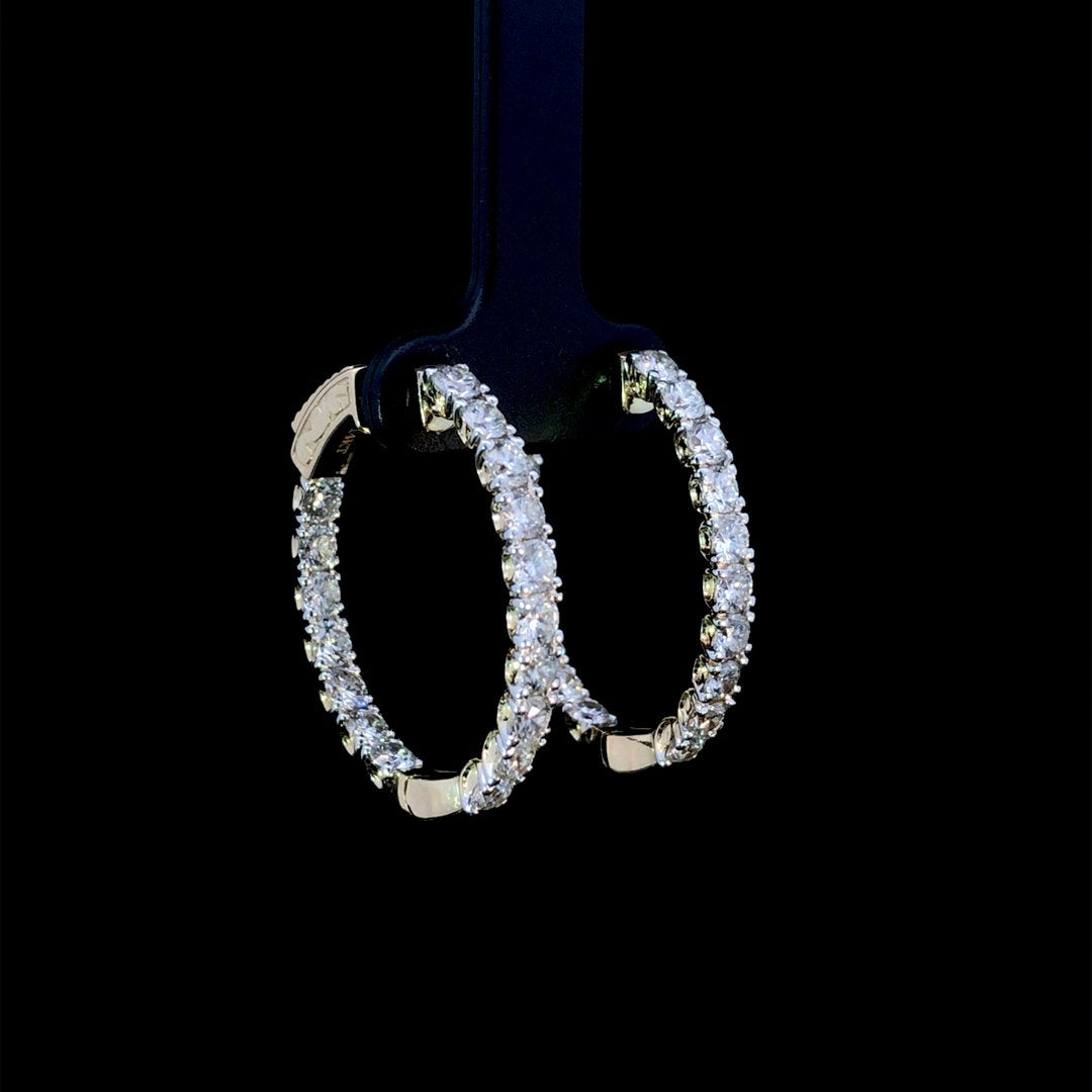 164146 - 4.00 ctw diamond hoops