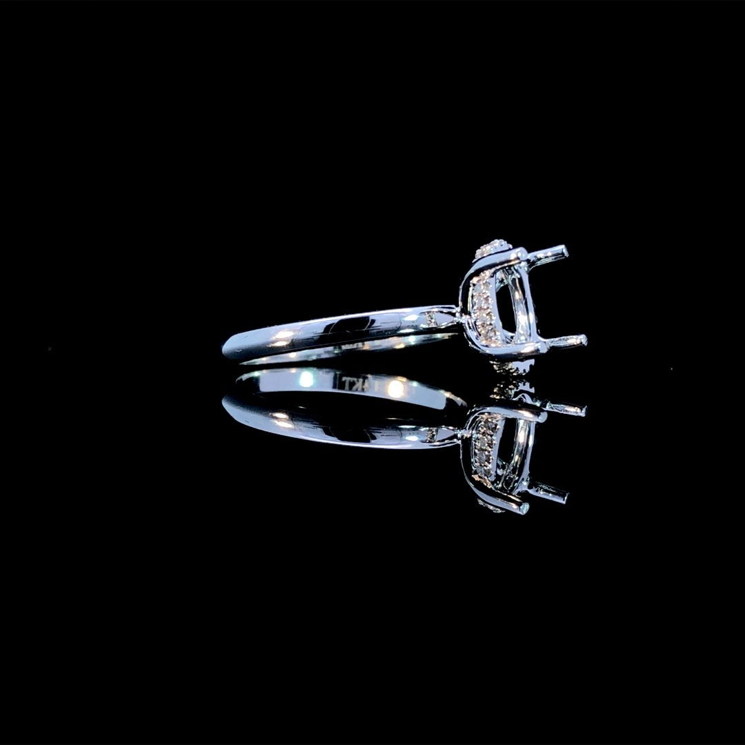 164097 - .07 ctw diamond semi mount