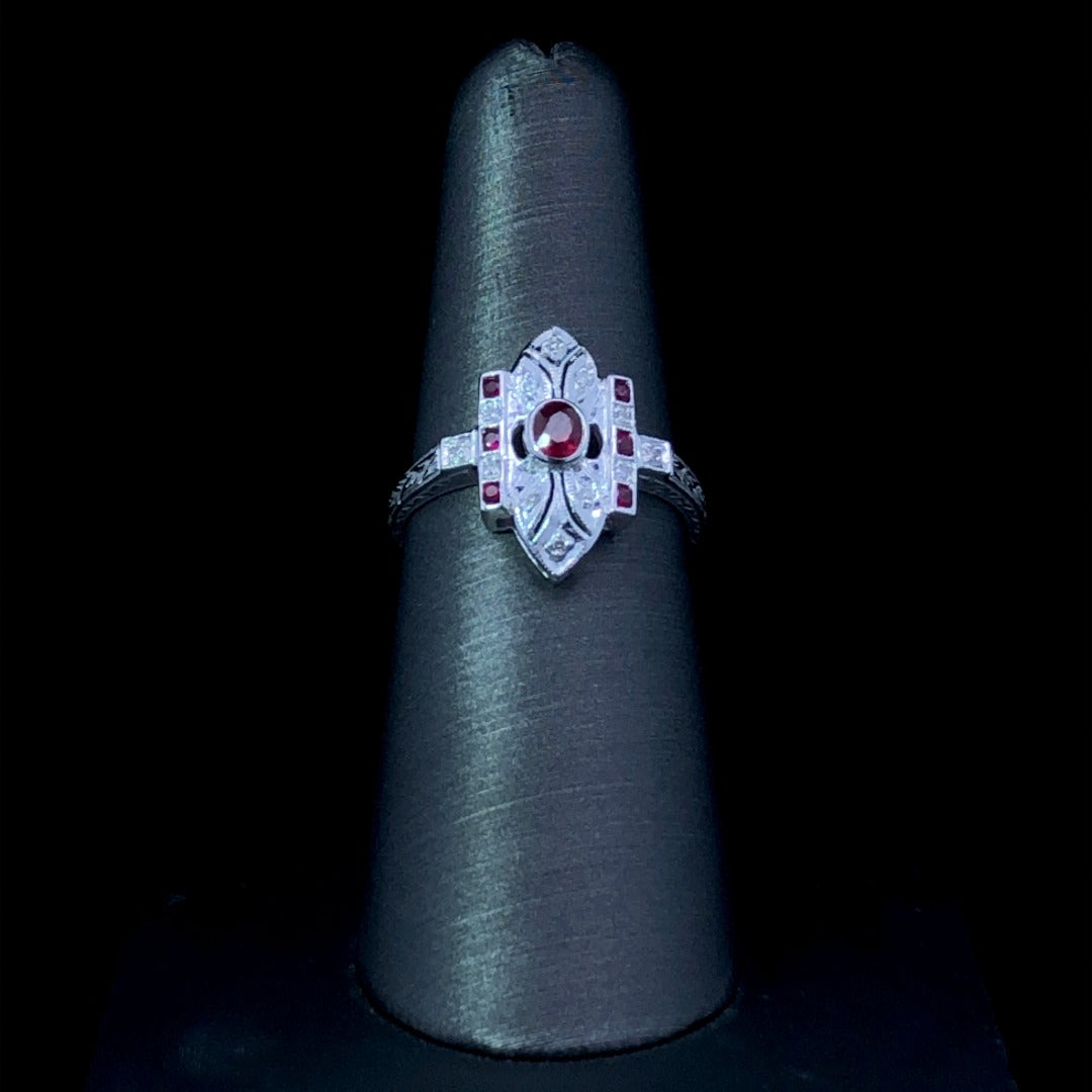 137759 - .40 ctw ruby and diamond ring