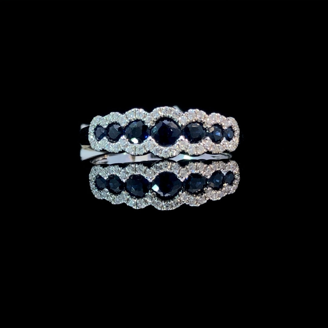 157681 - 1.07 ctw sapphire and diamond ring