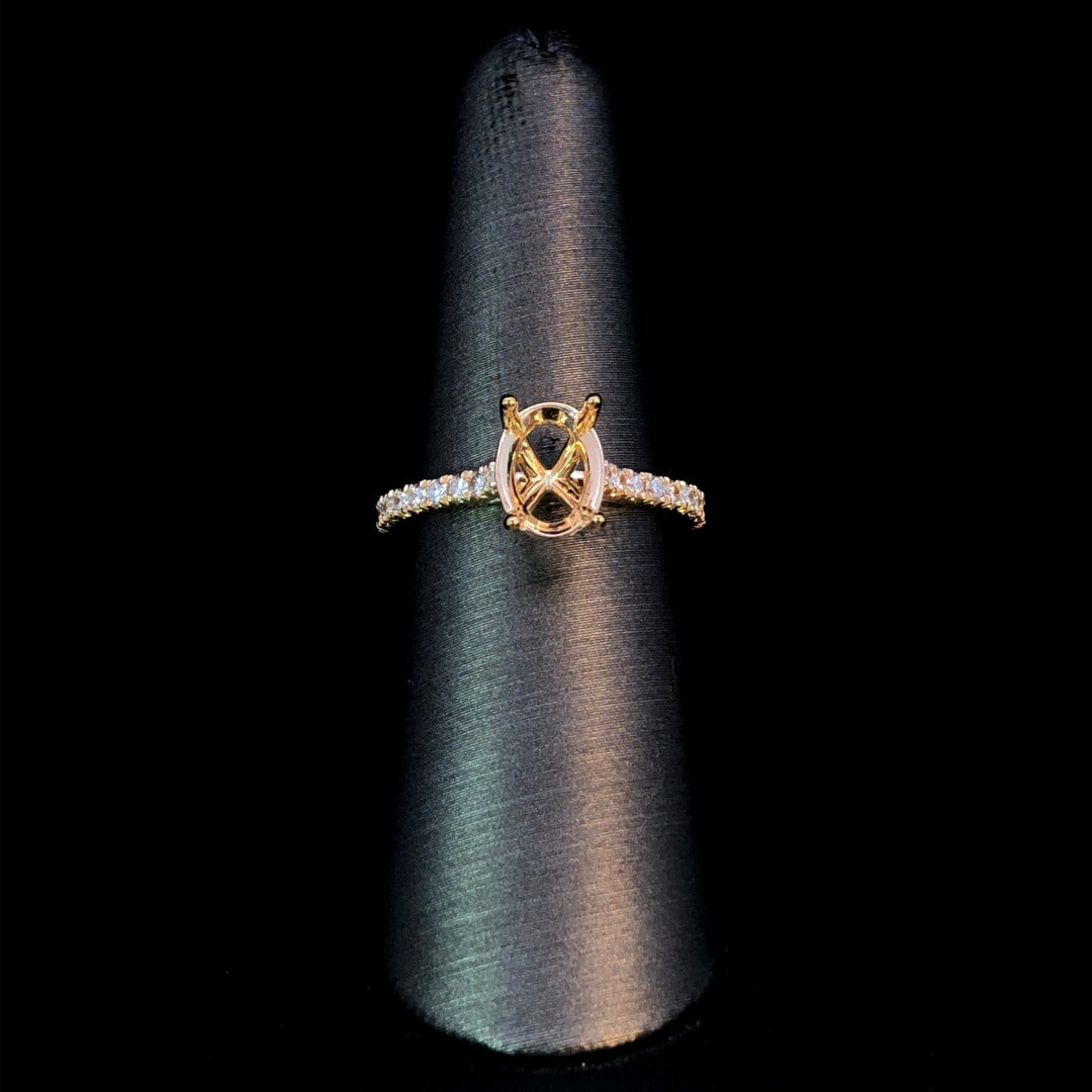 163043 - .30 ctw diamond semi mount
