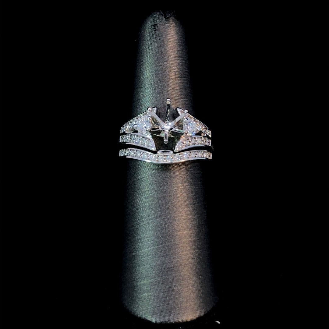 145020 - .49 ctw diamond semi mount
