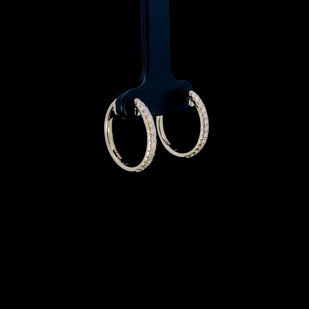 164246 - .40 ctw diamond earrings