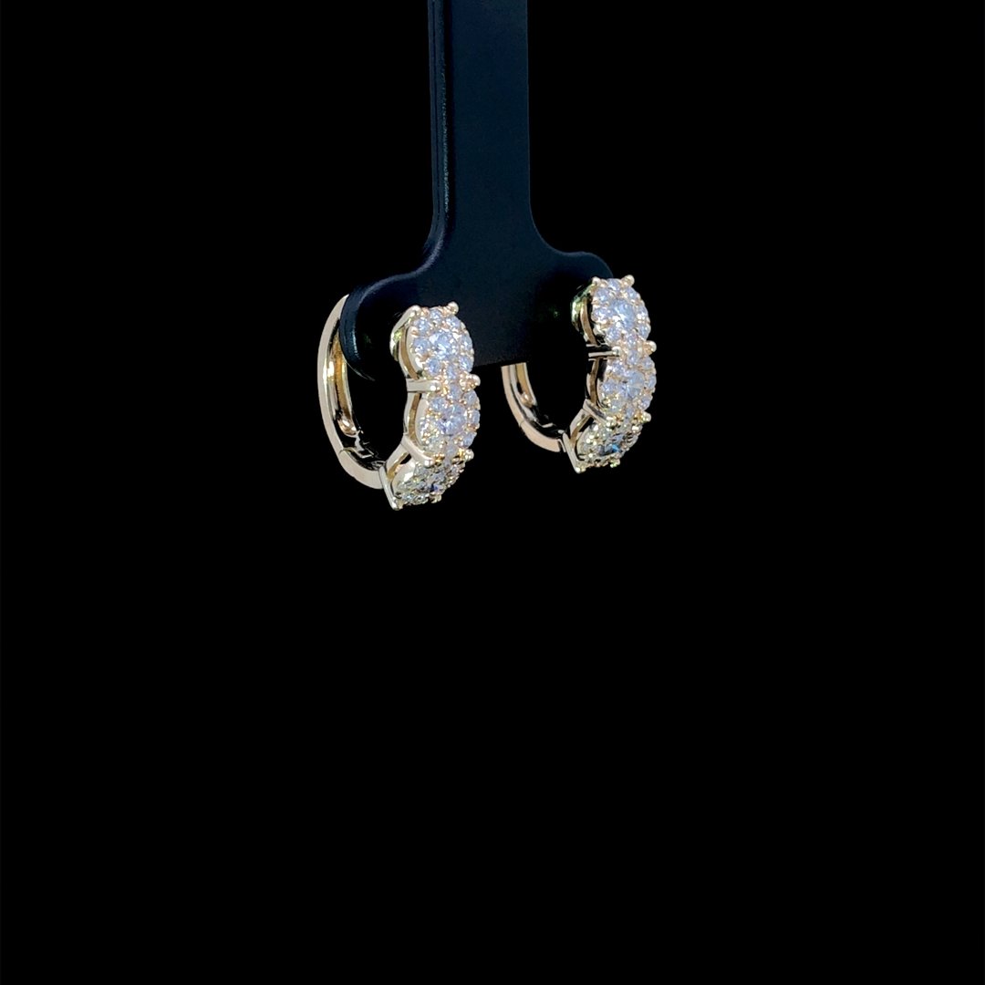 164271 - 1.00 ctw diamond hoops