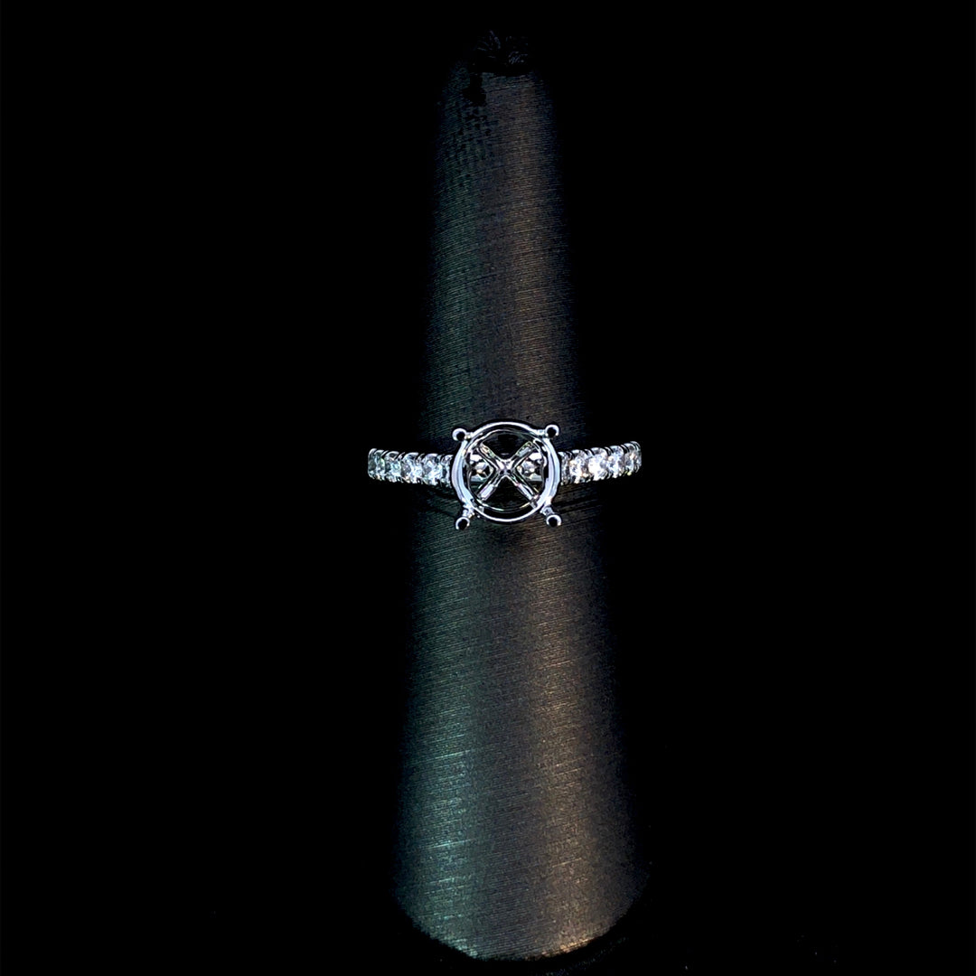 165745 - .42 ctw diamond semi mount