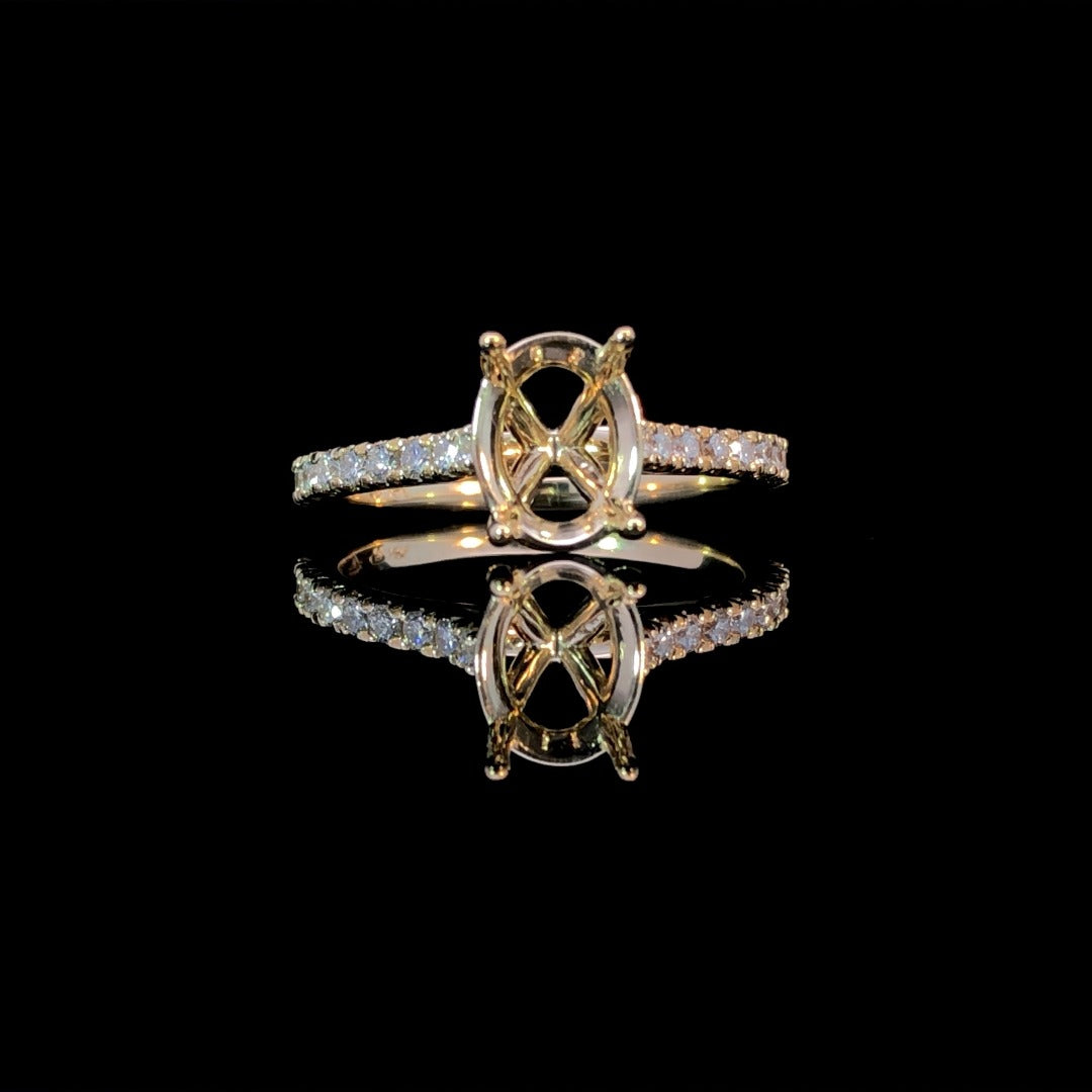 163043 - .30 ctw diamond semi mount