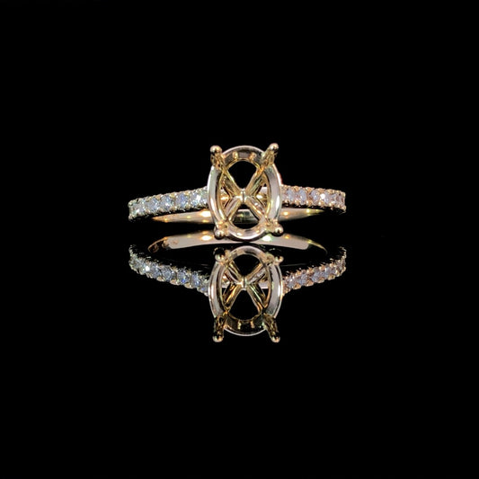 163043 - .30 ctw diamond semi mount