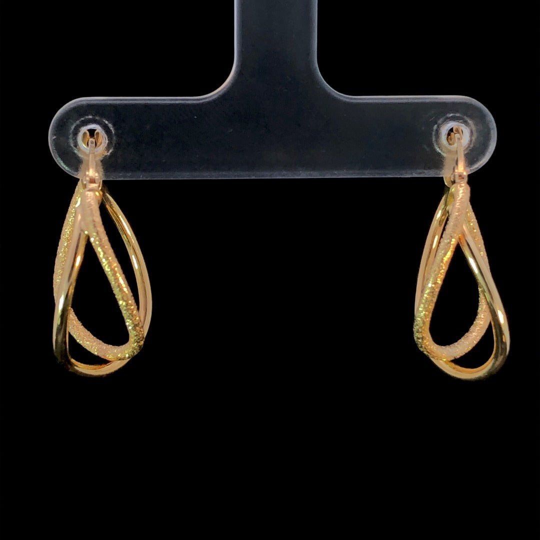 Gold earrings