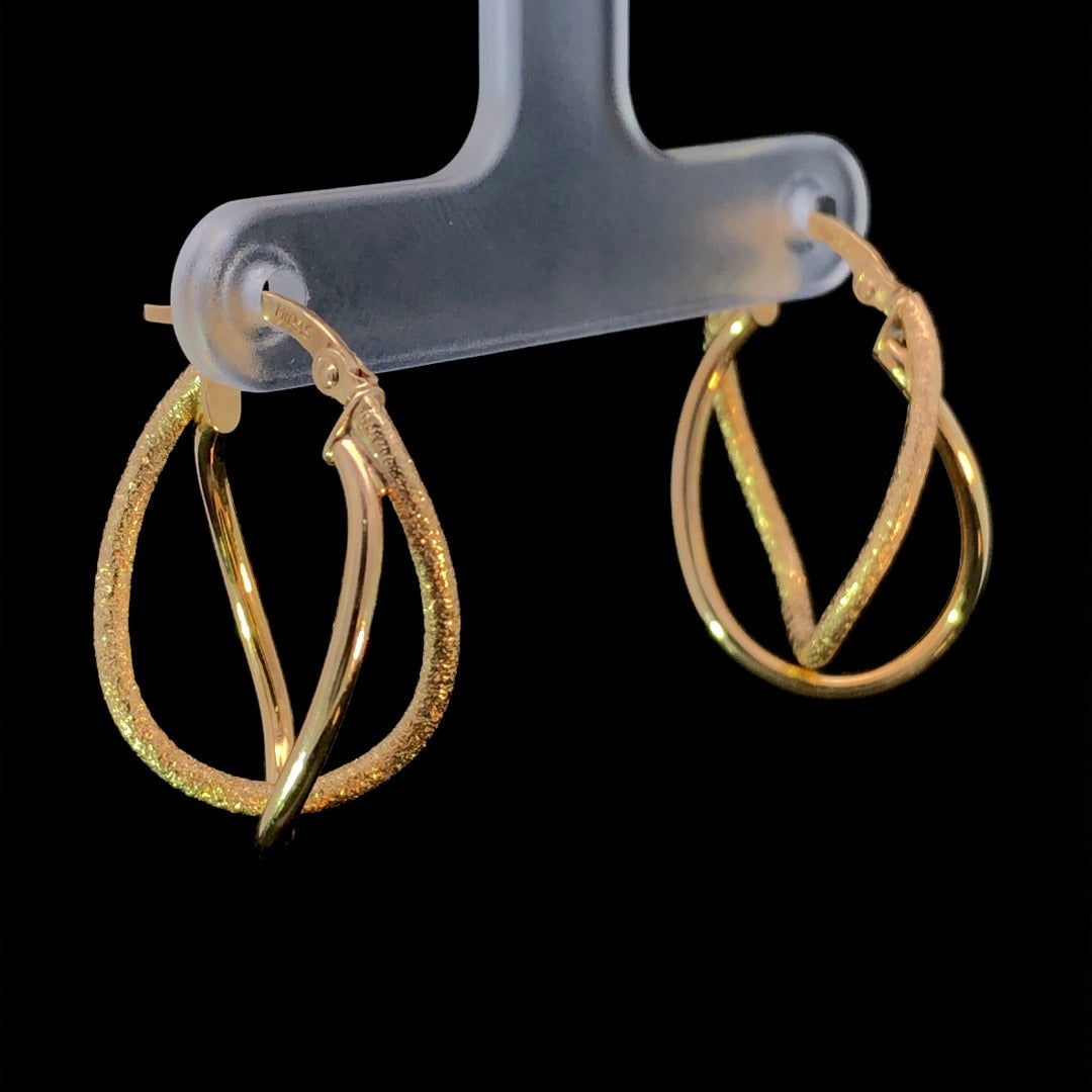 Gold earrings