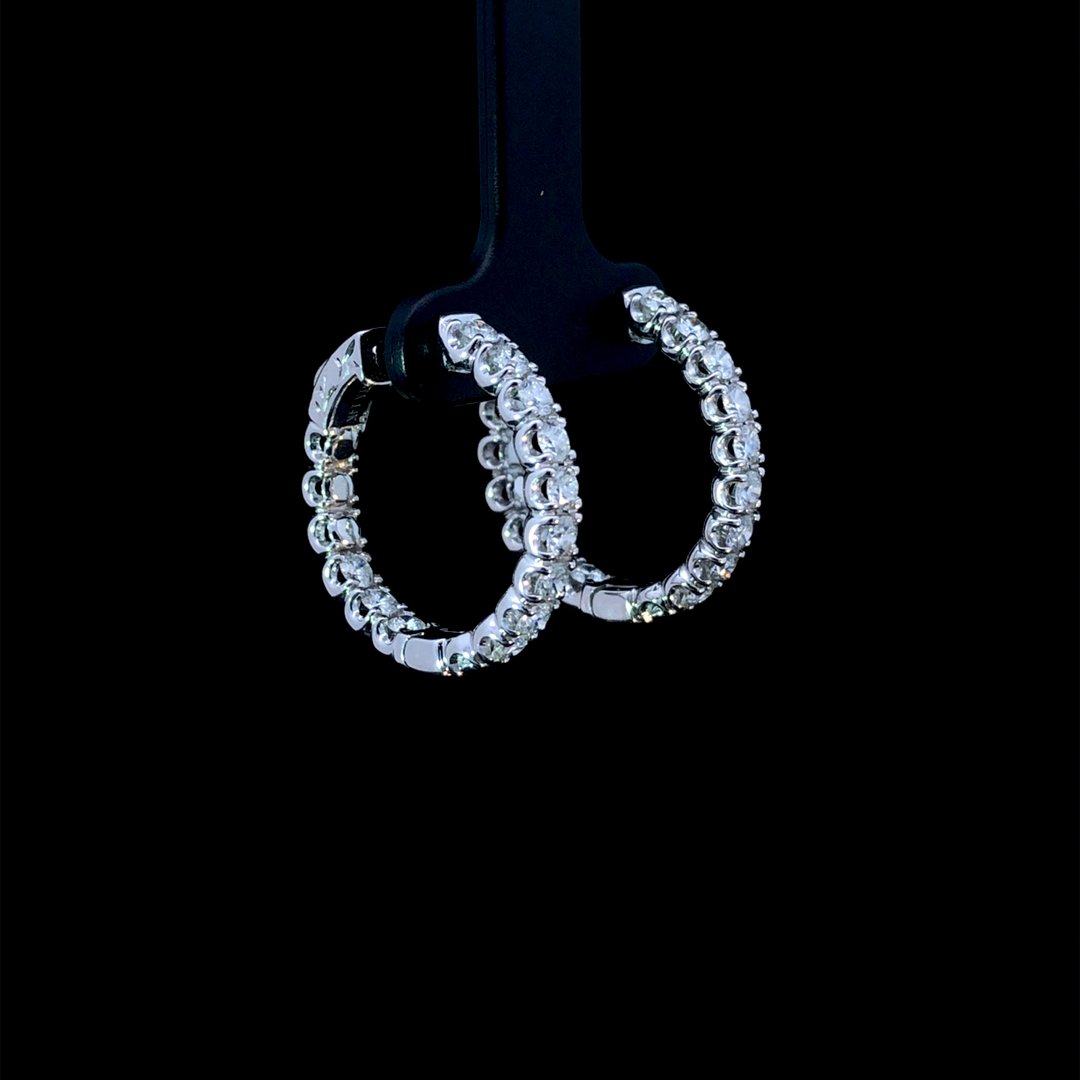 164273 - 2.00 ctw diamond hoops