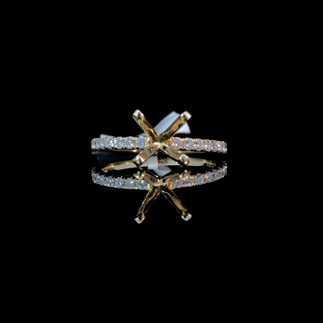 159379 - .29 ctw diamond semi mount