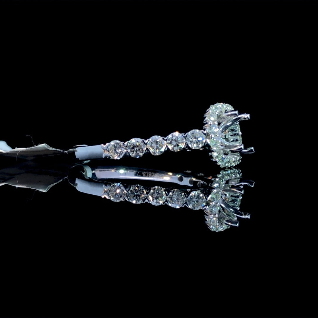 160746 - .84 ctw diamond semi mount