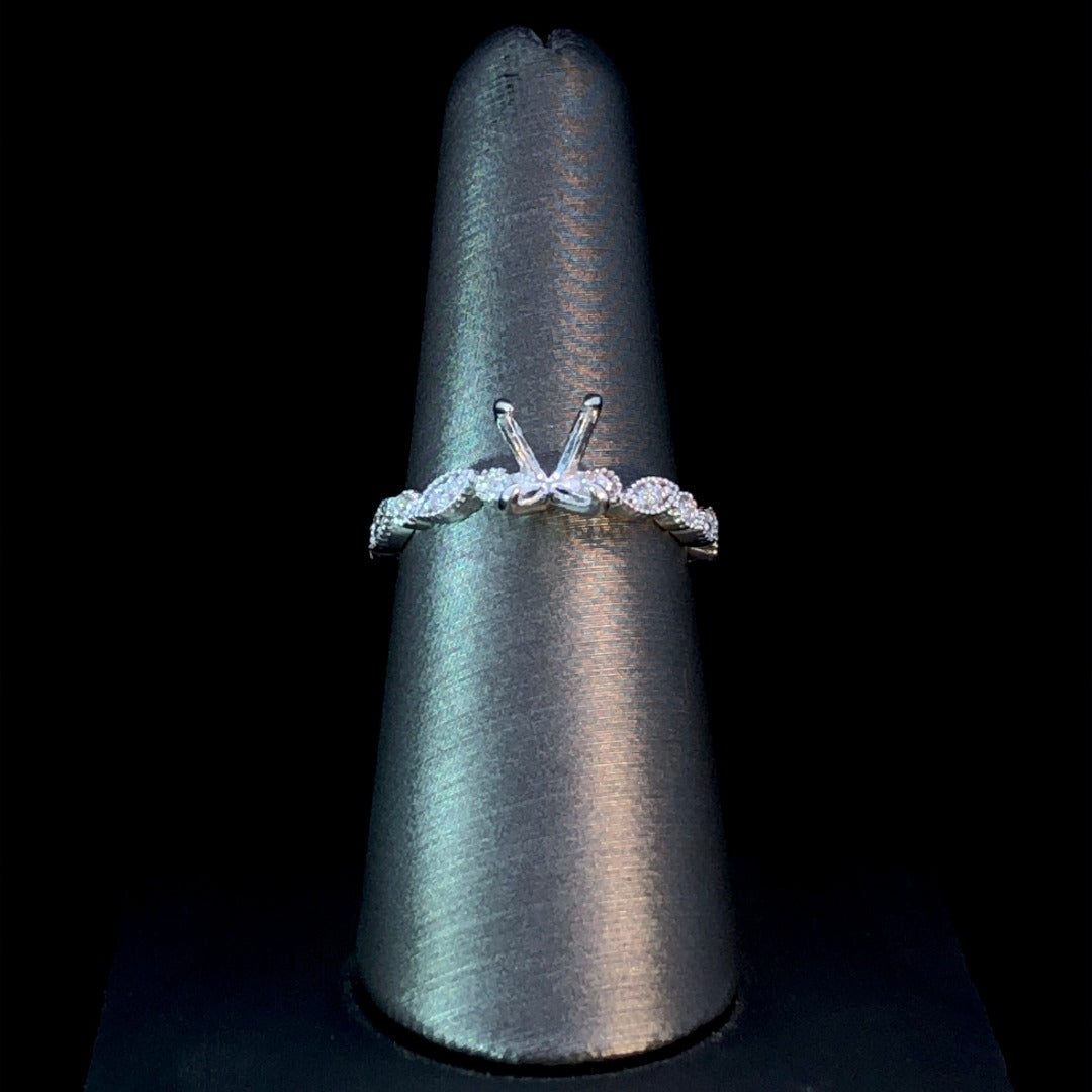158482 - .17 ctw diamond semi mount