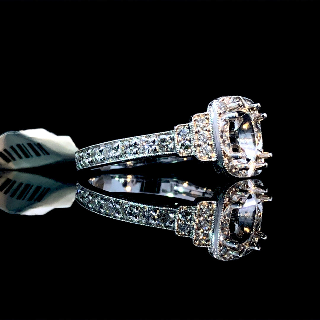155270 - .70 ctw diamond semi mount