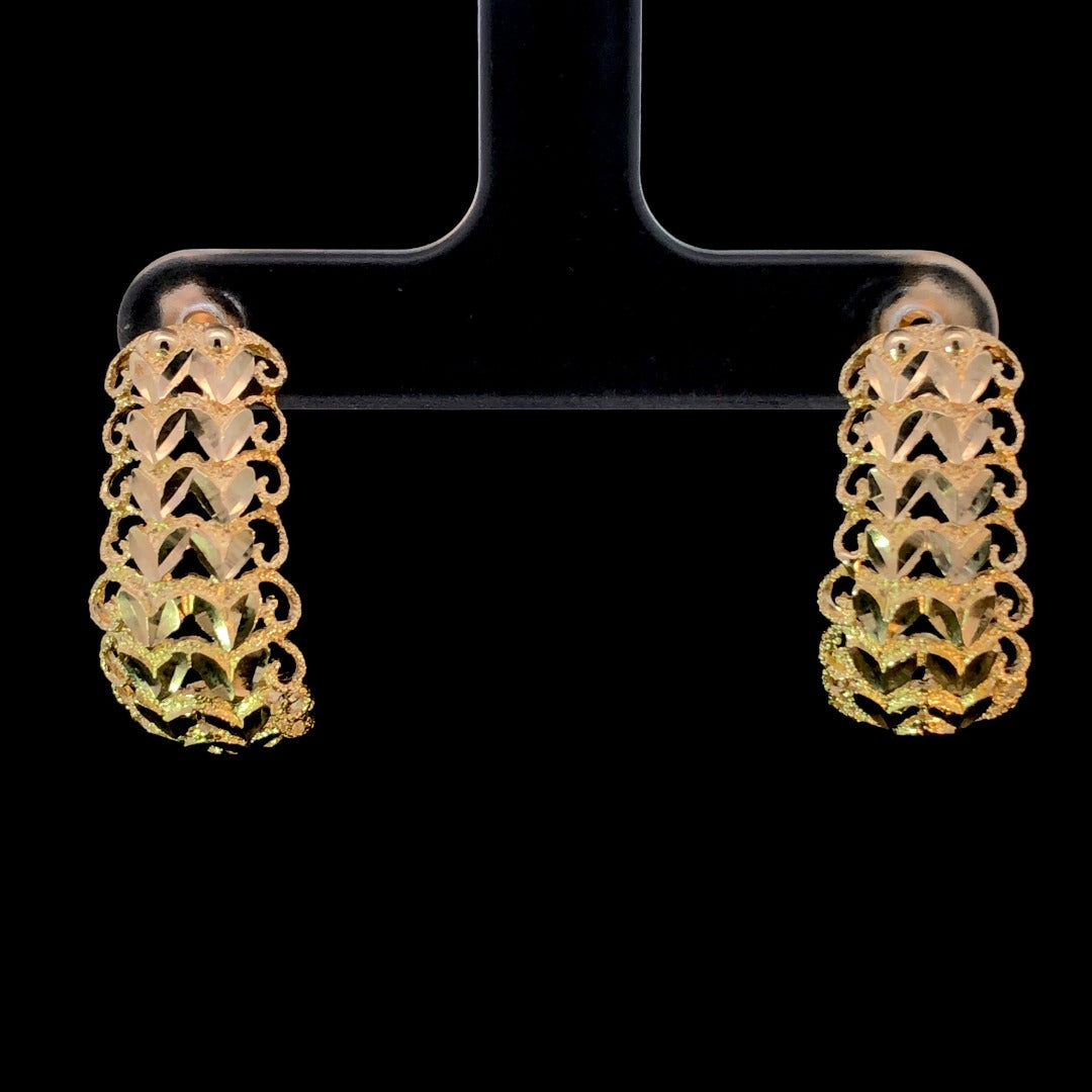 Gold earrings