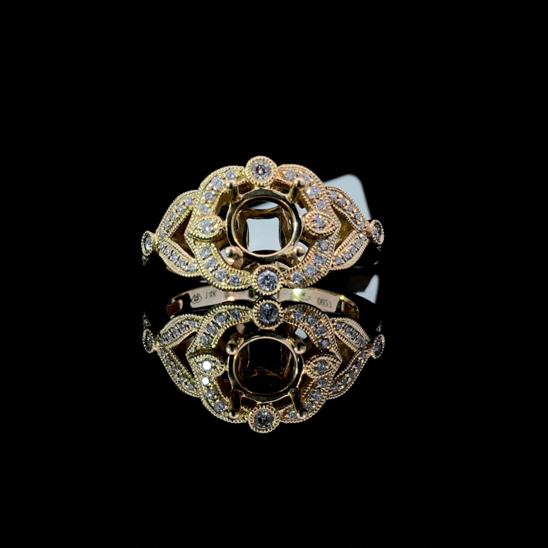 155244 - .27 ctw diamond semi mount