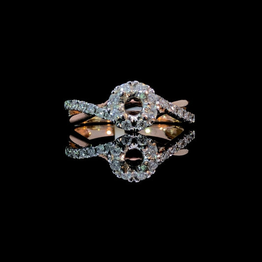 148082 - .30 ctw diamond semi mount