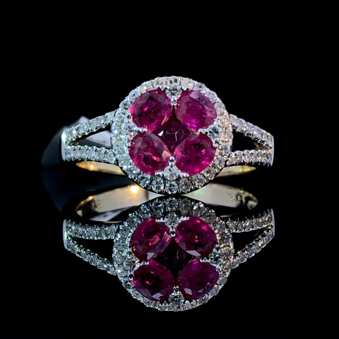 158904 - Ruby and diamond ring