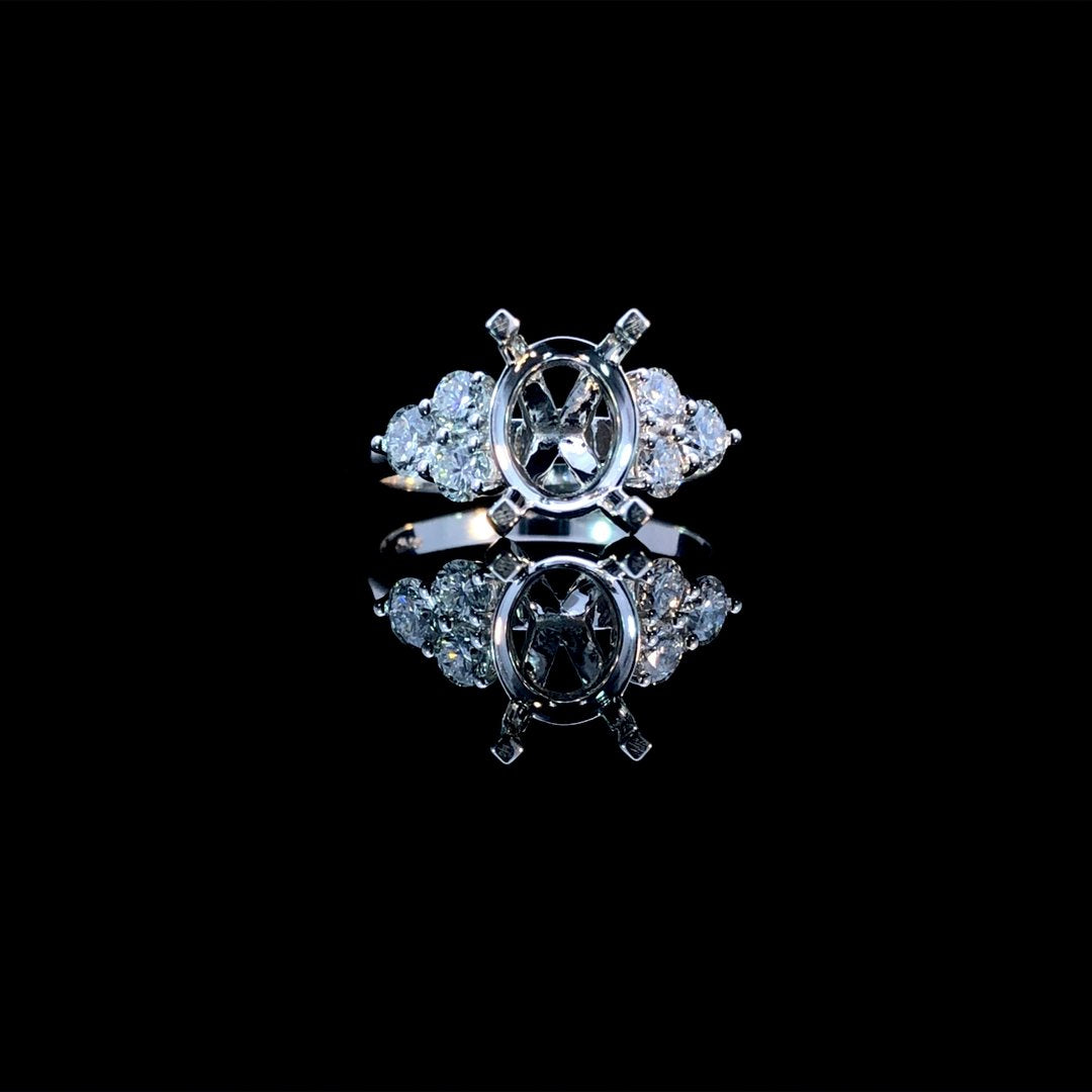164208 - .74 ctw diamond semi mount