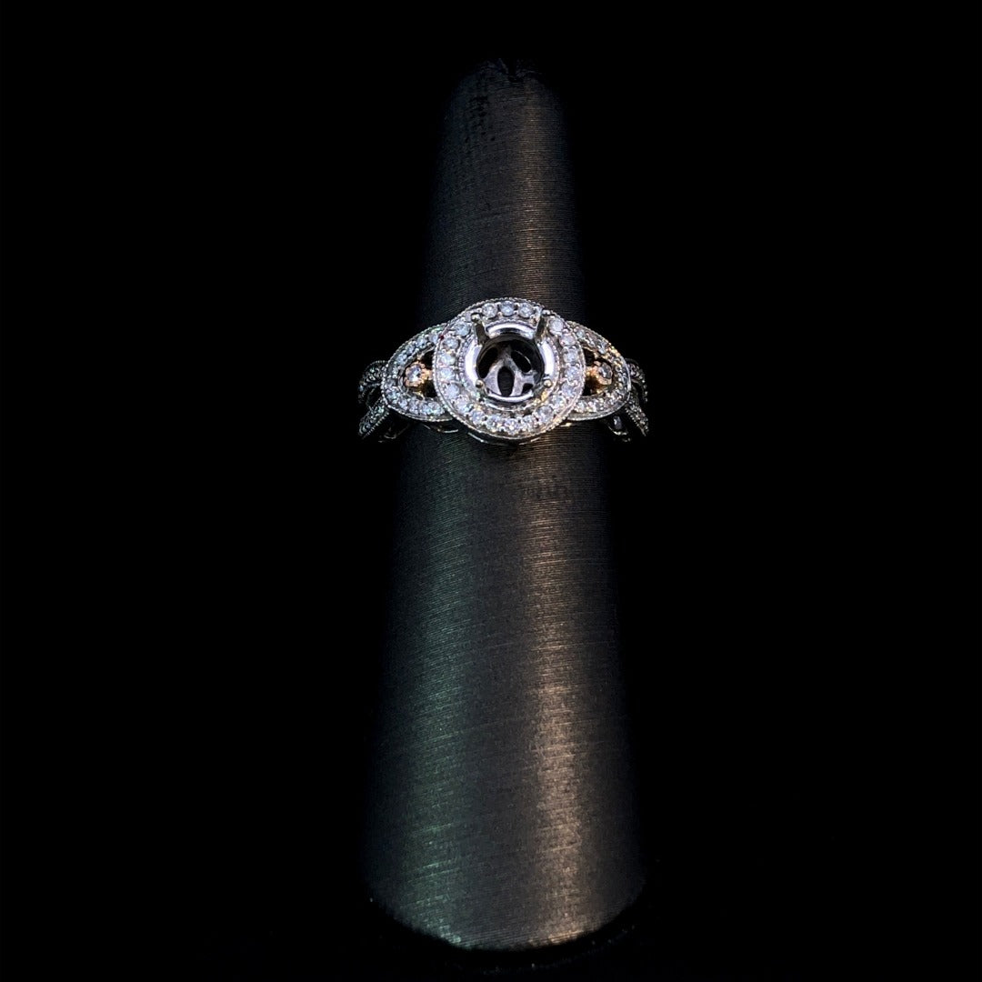 .61 ctw diamond semi mount
