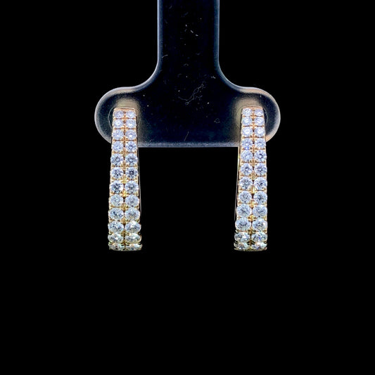 165379 - 1.00 ctw diamond hoops