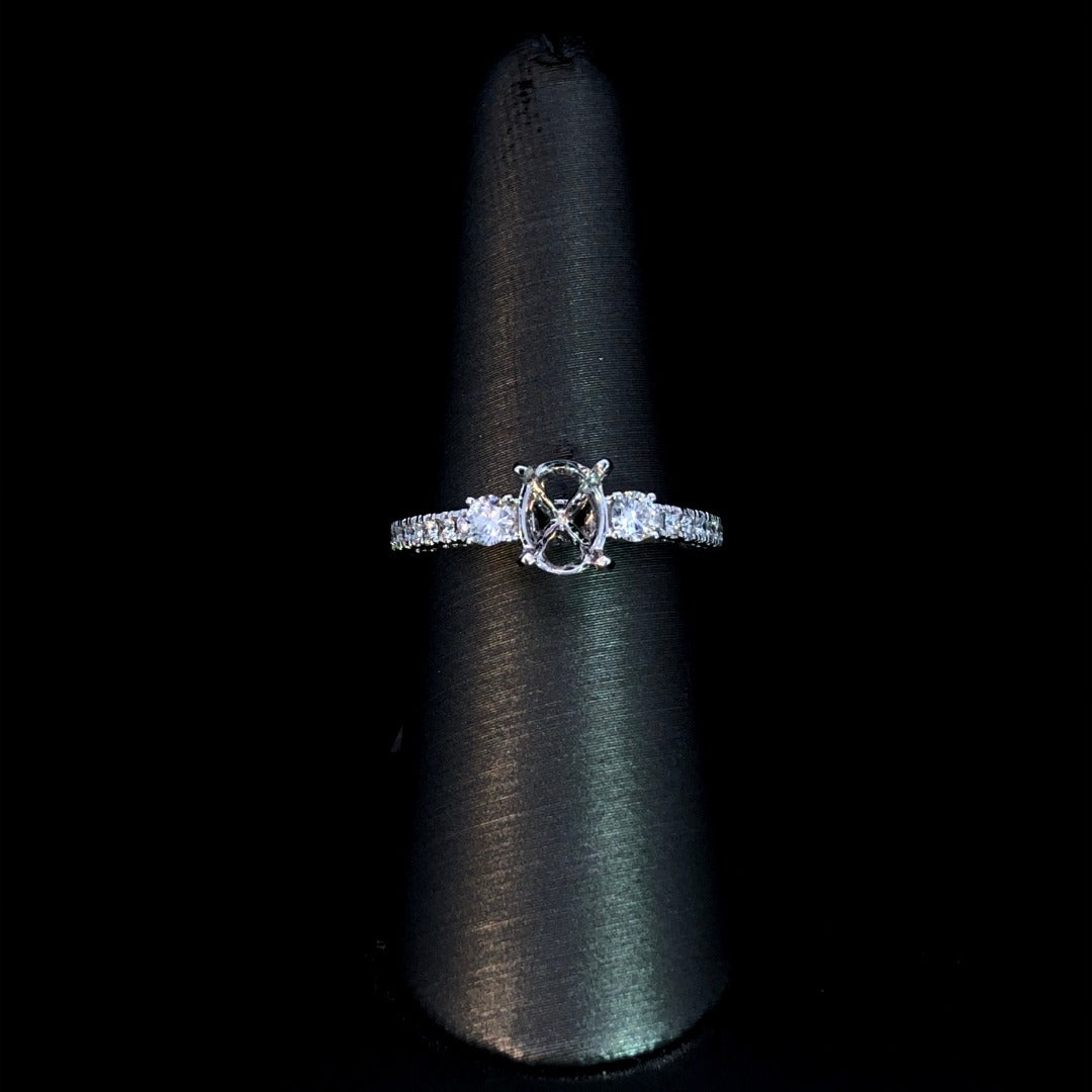 157498 - .52 ctw diamond semi mount