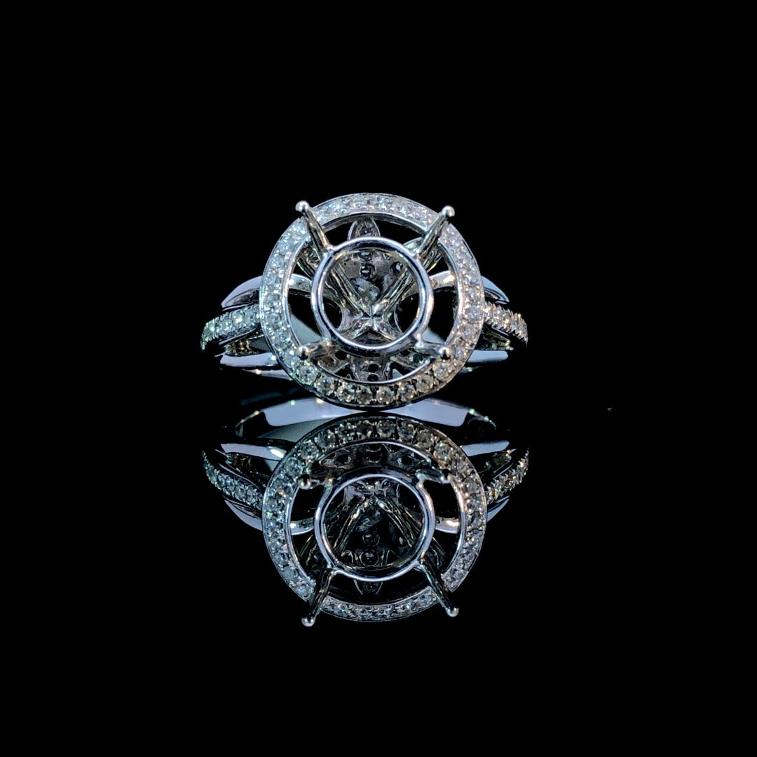 137230 - .65 ctw diamond semi mount